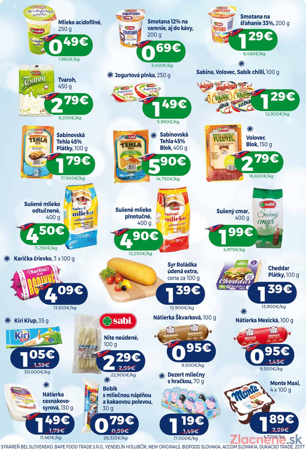 Leták MILK - AGRO
platný do 25.11.2025 - strana 4