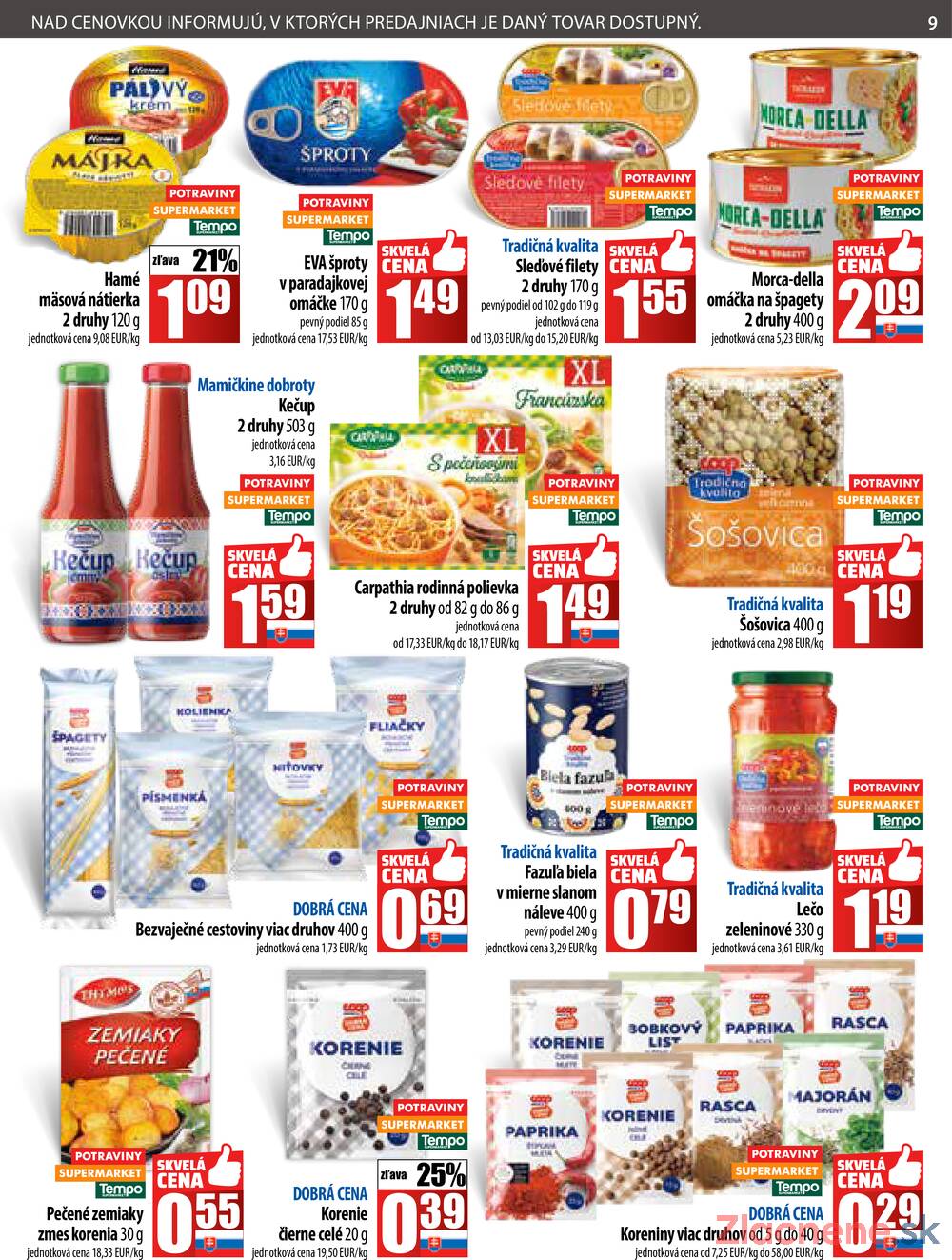 Leták COOP Jednota Slovensko
		  platný do 26.11.2025 - strana 9