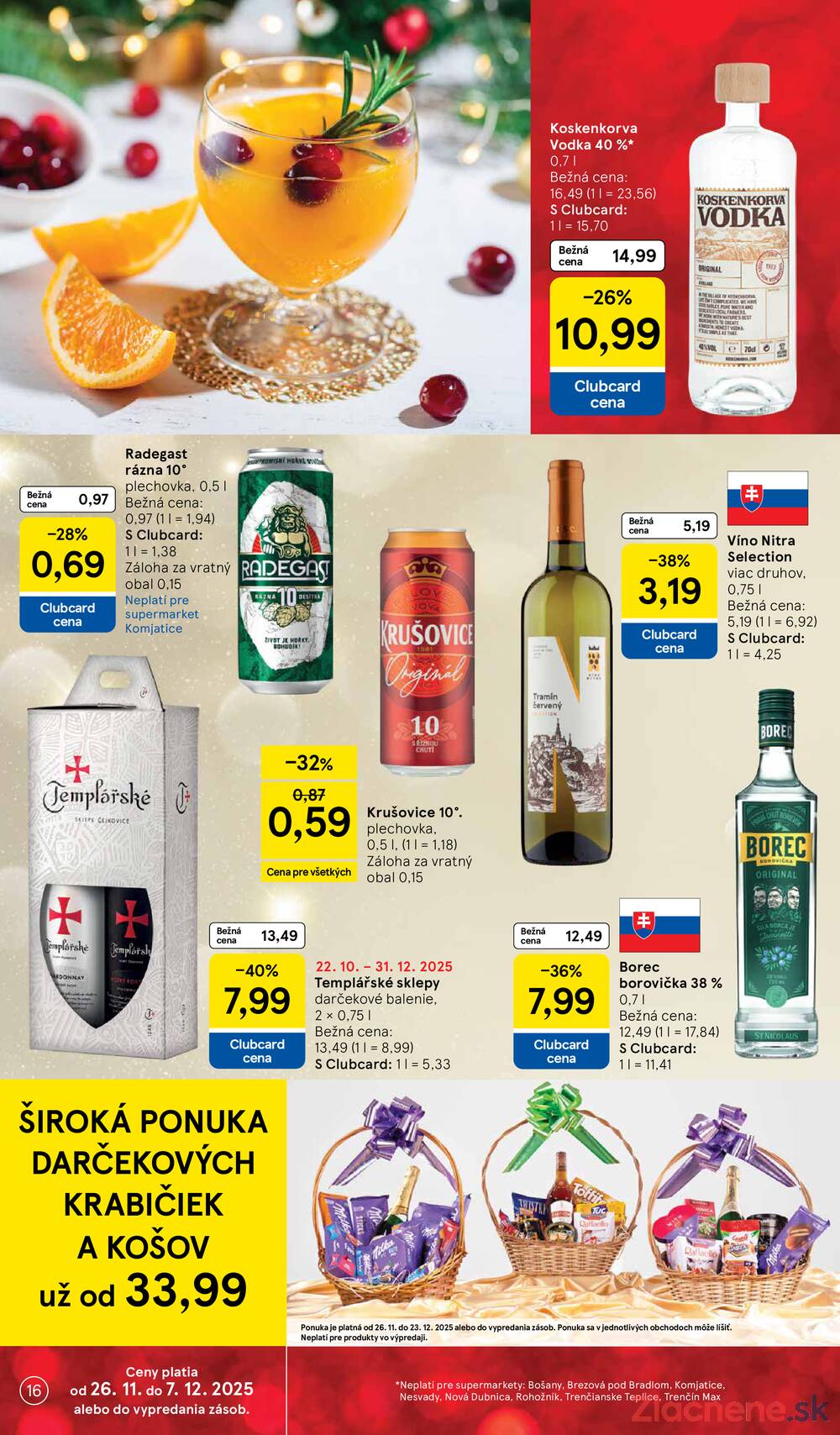 Leták Tesco - Tesco supermarkety od 26.11. do 2.12.2025 - strana 16 Leták Tesco - Tesco supermarkety od 26.11. do 2.12.2025 - strana 16