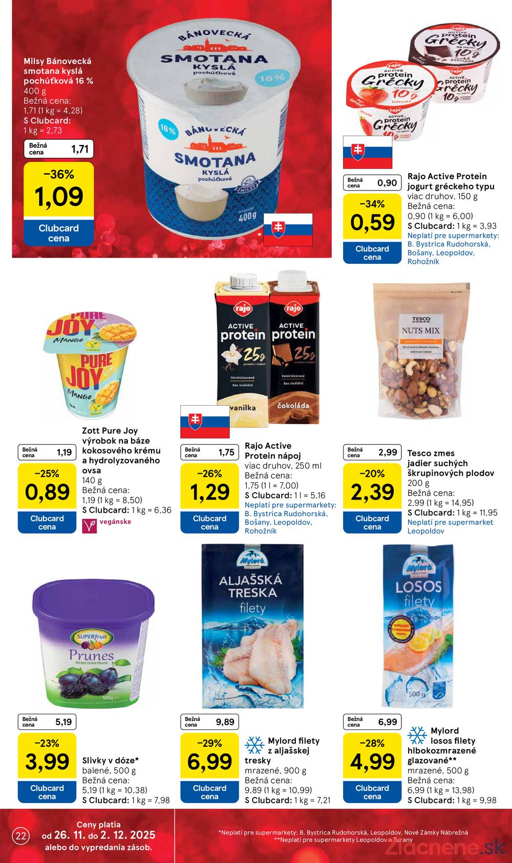 Leták Tesco - Tesco supermarkety od 26.11. do 2.12.2025 - strana 22 Leták Tesco - Tesco supermarkety od 26.11. do 2.12.2025 - strana 22