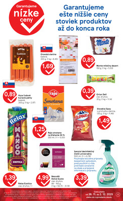 Tesco supermarkety od 26.11. do 2.12.2025