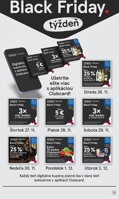Tesco supermarkety od 26.11. do 2.12.2025