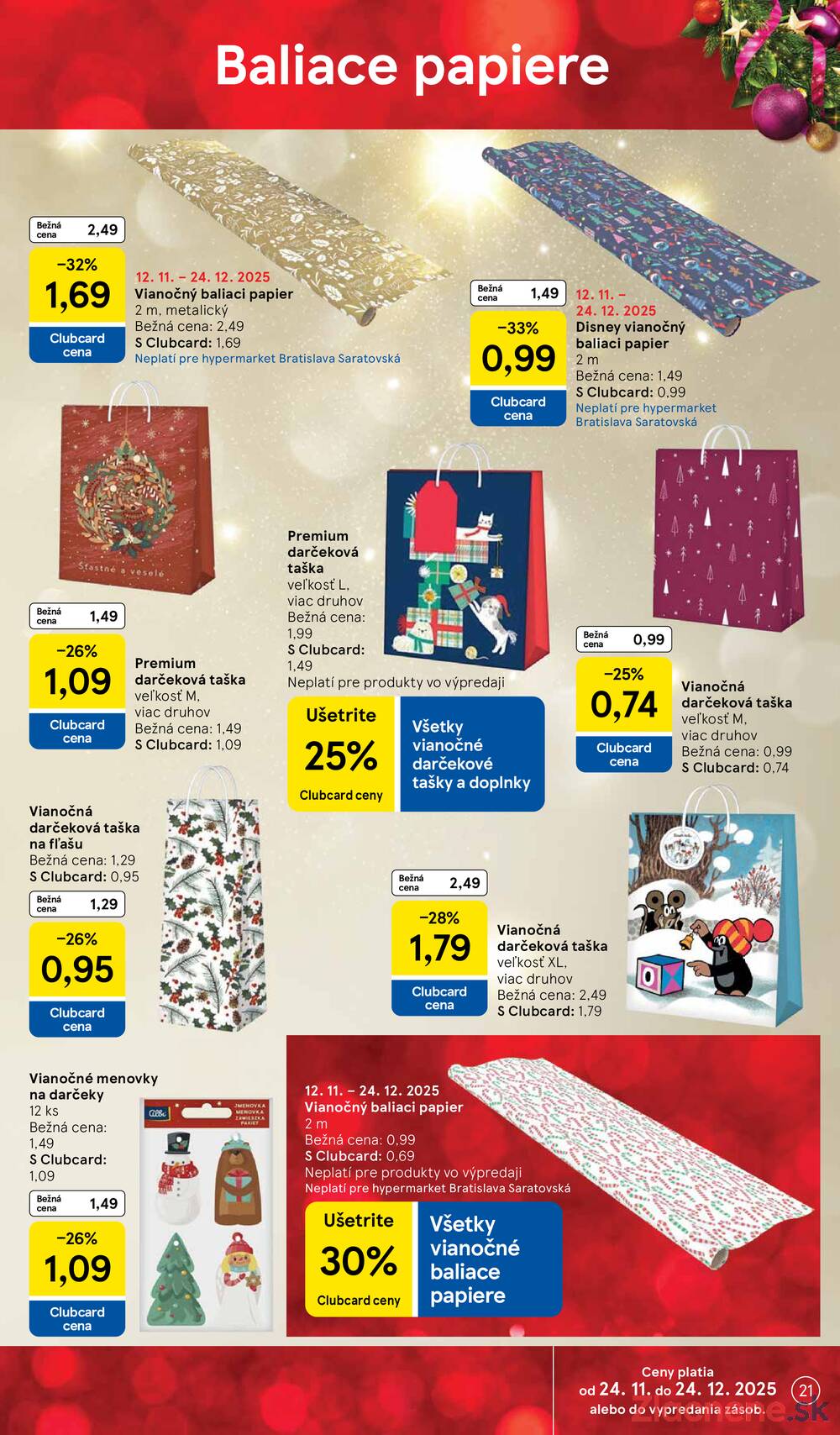 Leták Tesco - Tesco SPECIÁL velké hypermarkety  od 25.11. do 24.12.2025 - strana 21
