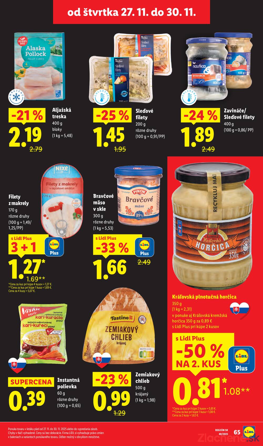 Leták Lidl
		  platný do 30.11.2025 - strana 65