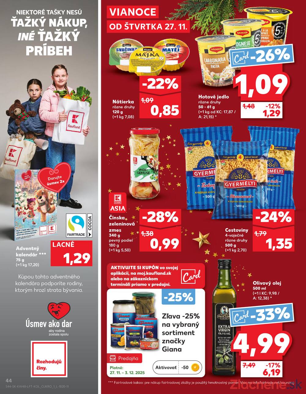 Leták Kaufland - Kaufland 27.11. - 3.12. - Kaufland Púchov - strana 44