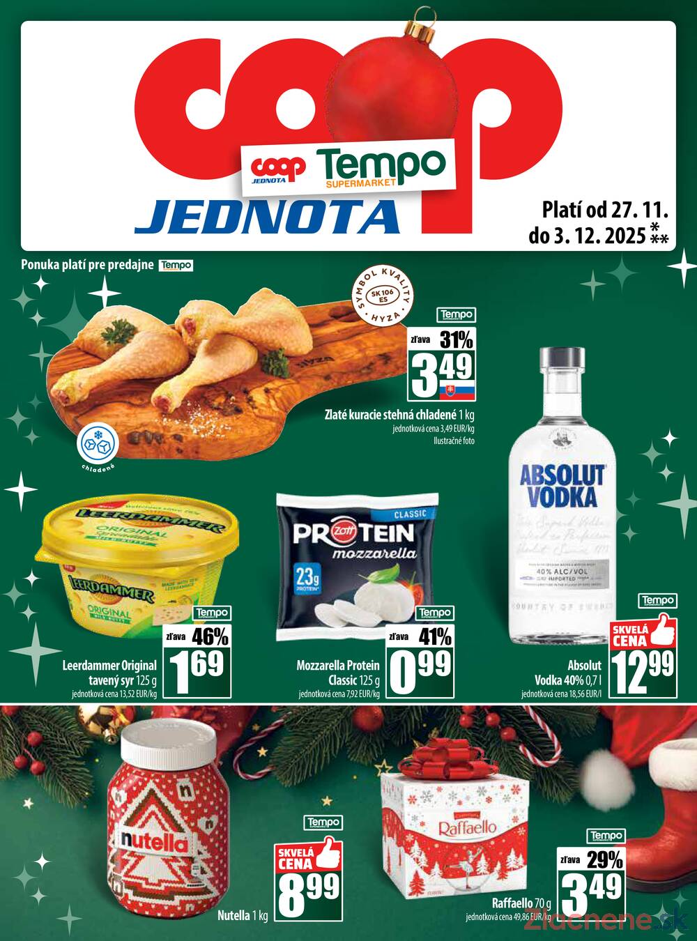 Leták COOP Jednota Slovensko
		  platný do 3.12.2025 - strana 29