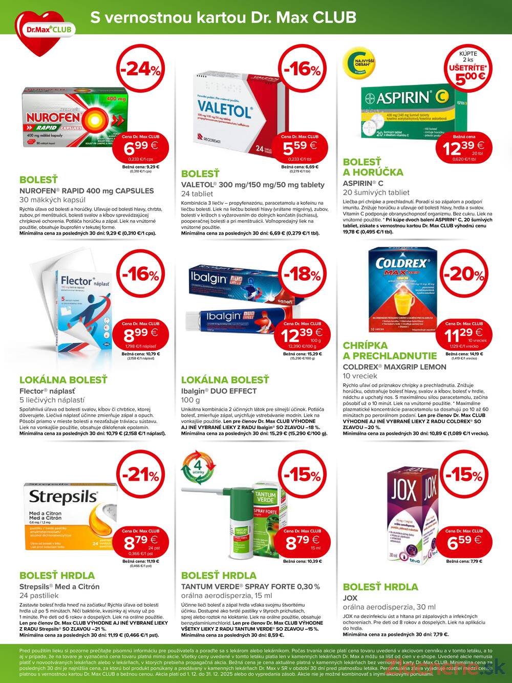 Leták Dr.Max
		  platný do 31.12.2025 - strana 2