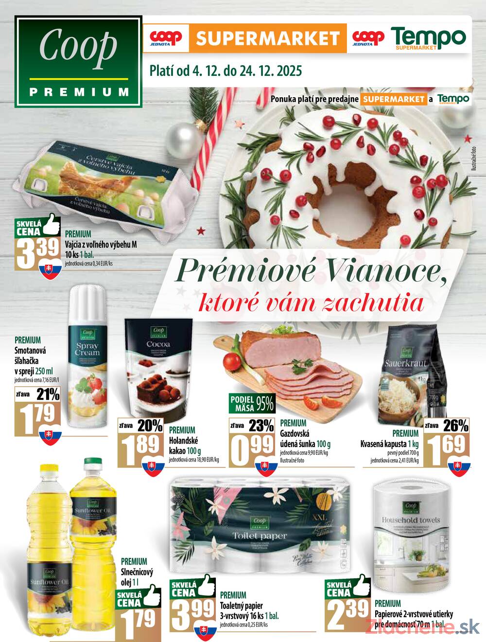 Leták COOP Jednota Slovensko
platný do 24.12.2025 - strana 1