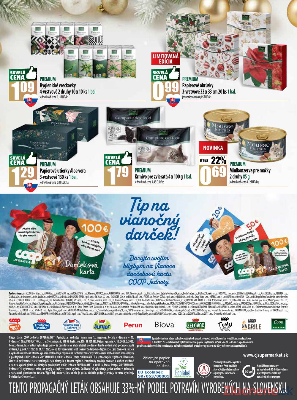 Leták COOP Jednota Slovensko
platný do 24.12.2025 - strana 4