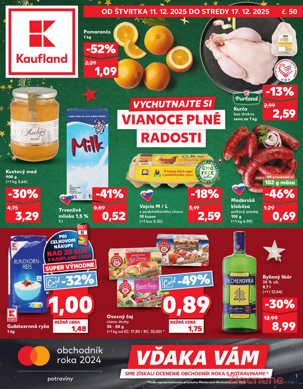 Leták Kaufland - Kaufland 11.12. - 17.12. - Kaufland  Bratislava - Zahorska Bystrica - strana 1