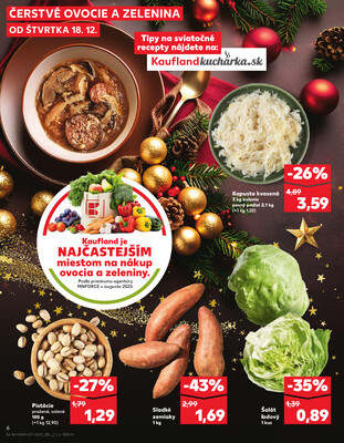 Kaufland 18.12. - 24.12. - Kaufland Topoľčany-Krušovce