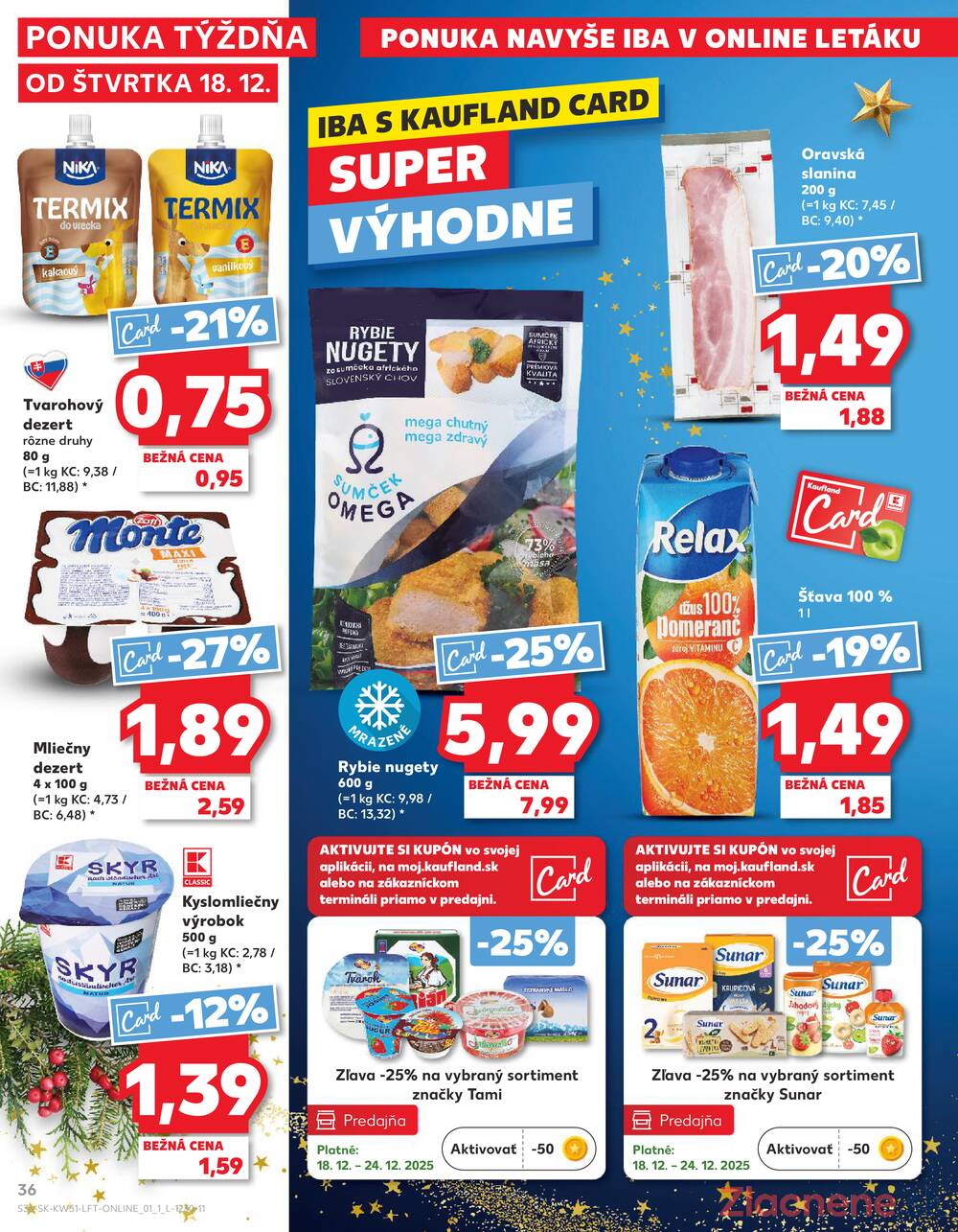 Leták Kaufland - Kaufland 18.12. - 24.12. - Kaufland Zvolen Zapad-Teplicky - strana 36