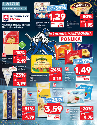 Kaufland 27.12. - 31.12. - Kaufland Detva