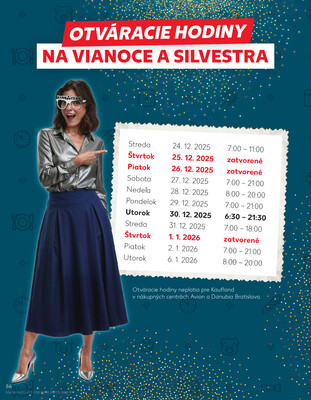 Kaufland 27.12. - 31.12. - Kaufland Dubnica nad Váhom