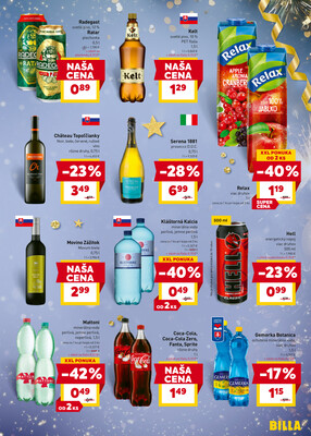 Billa od 27.12. do 31.12.2025