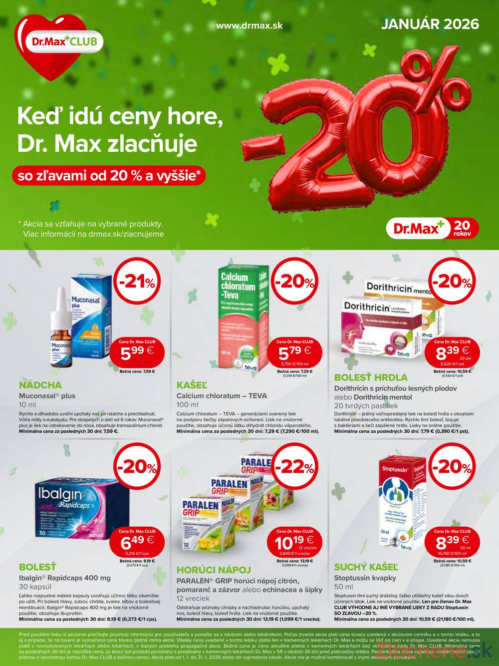 Leták Dr.Max - Dr.Max do 31.1. - strana 1