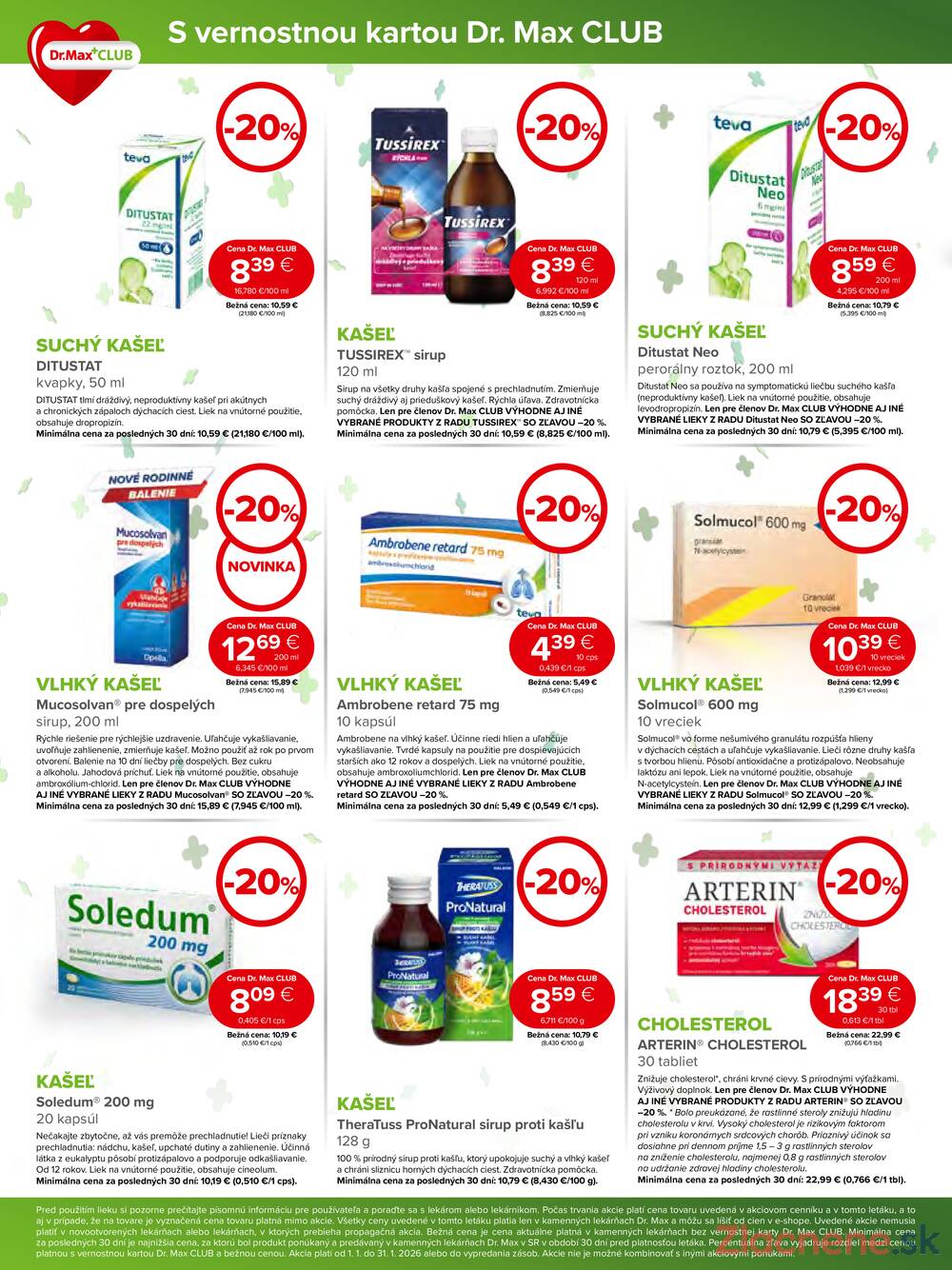 Leták Dr.Max - Dr.Max do 31.1. - strana 2