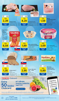 Tesco supermarkety od 7.1. do 13.1.2026