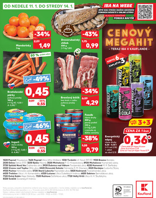 Kaufland 8.1. - 14.1. - Kaufland Bardejov