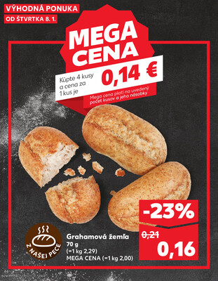 Kaufland 8.1. - 14.1. - Kaufland Trnava - Nová ul.