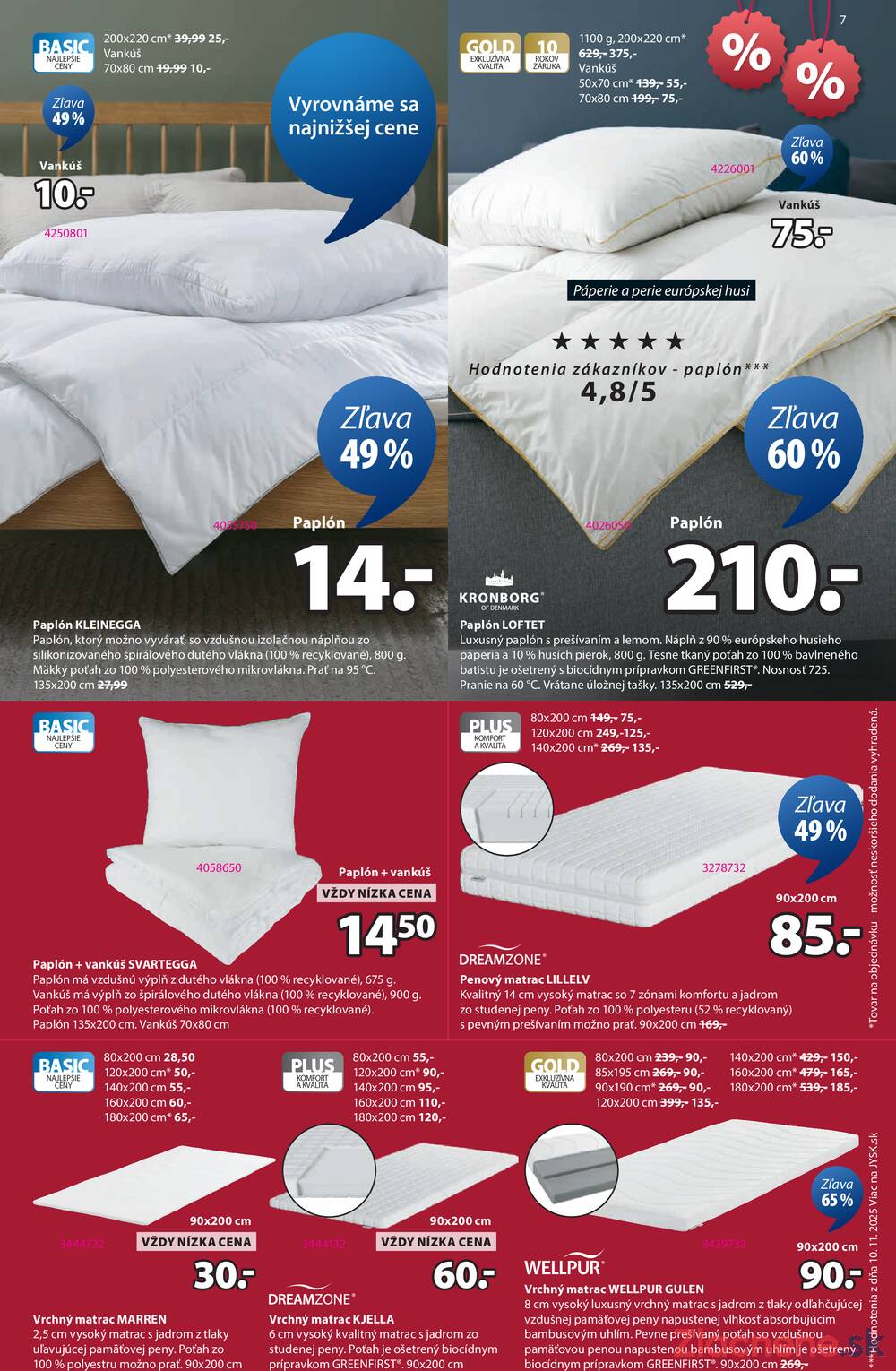 Leták Jysk - Jysk od 7.1. do 3.2.2026 - strana 7