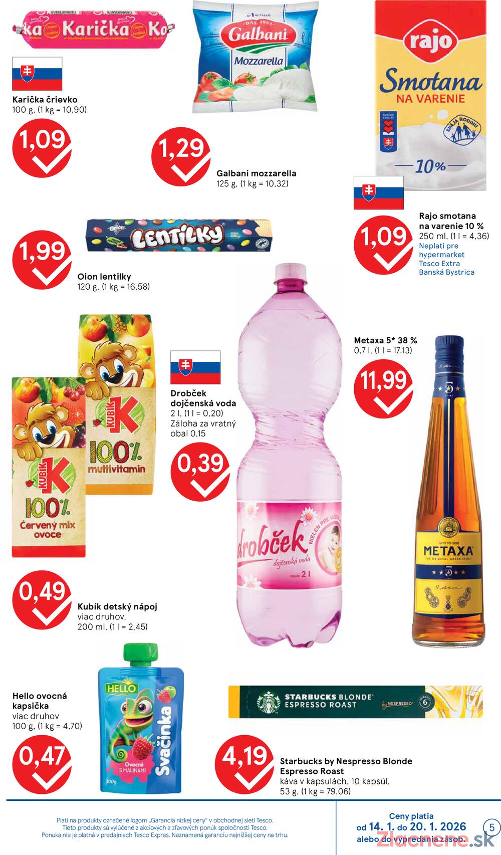 Leták Tesco - Tesco malé hypermarkety od 14.1. do 20.1.2026 - strana 5
