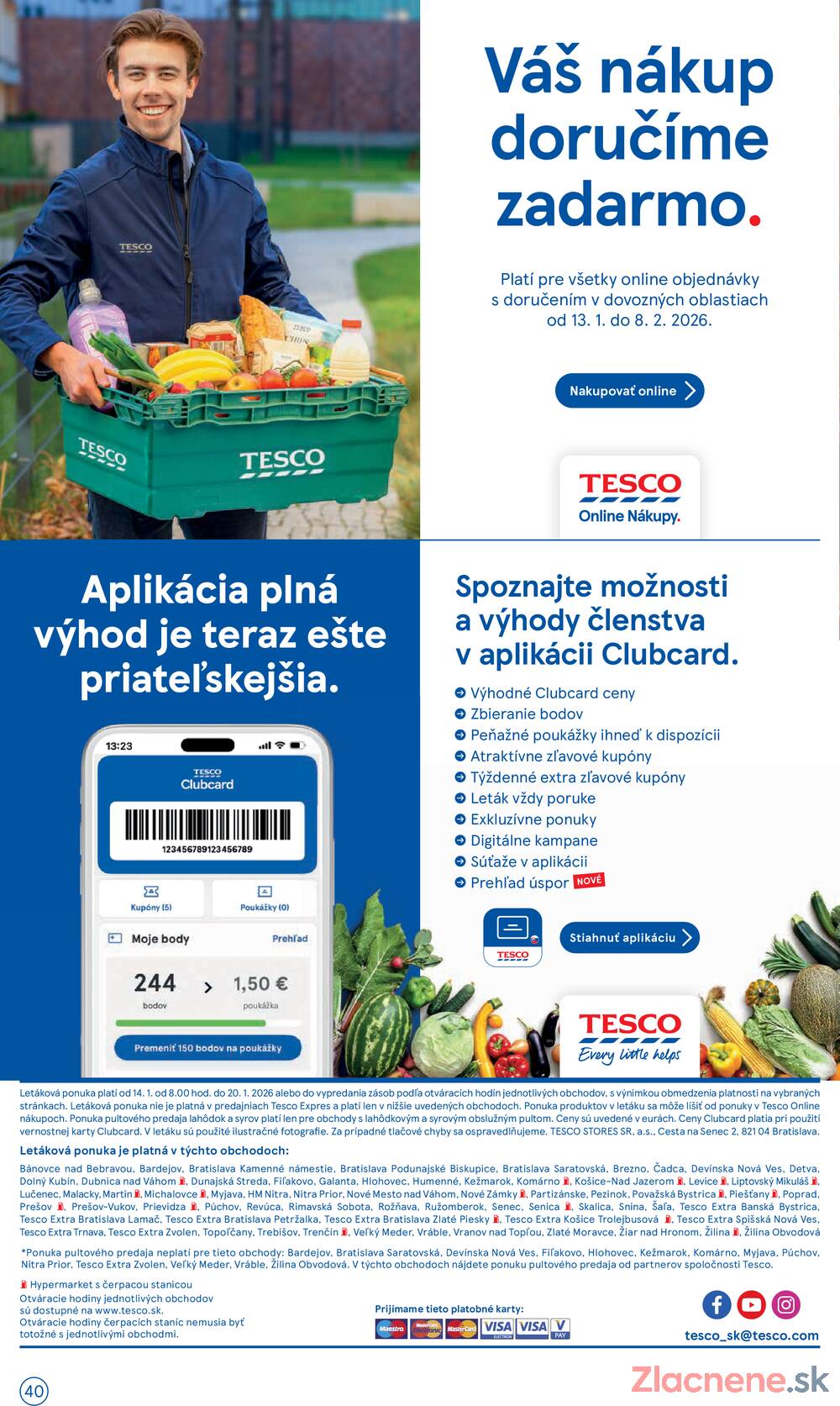 Leták Tesco - Tesco malé hypermarkety od 14.1. do 20.1.2026 - strana 40