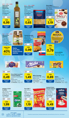 Tesco malé hypermarkety od 14.1. do 20.1.2026