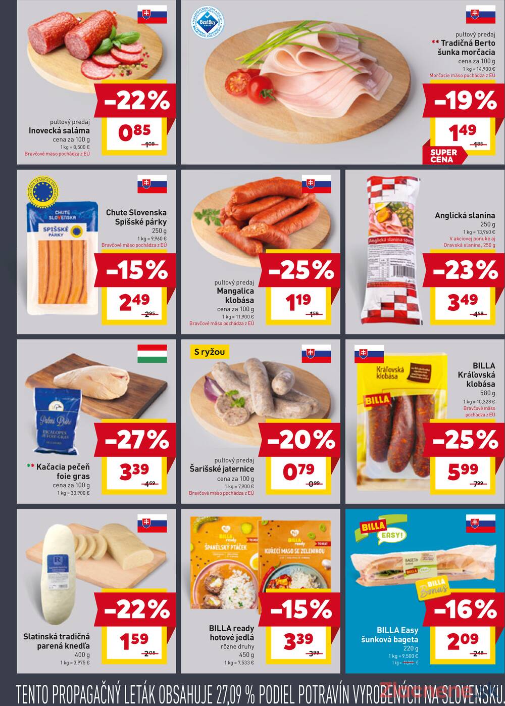 BILLA od 21.1. do 27.1.2026