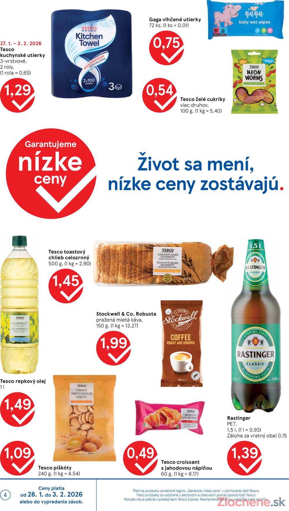 Tesco supermarkety od 28.1. do 3.2.2026