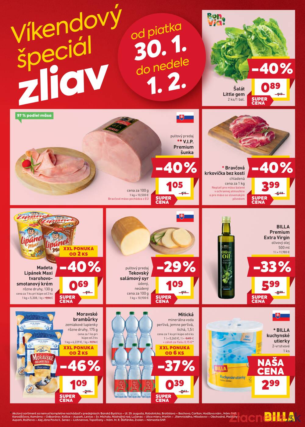 BILLA od 28.1. do 3.2.2026