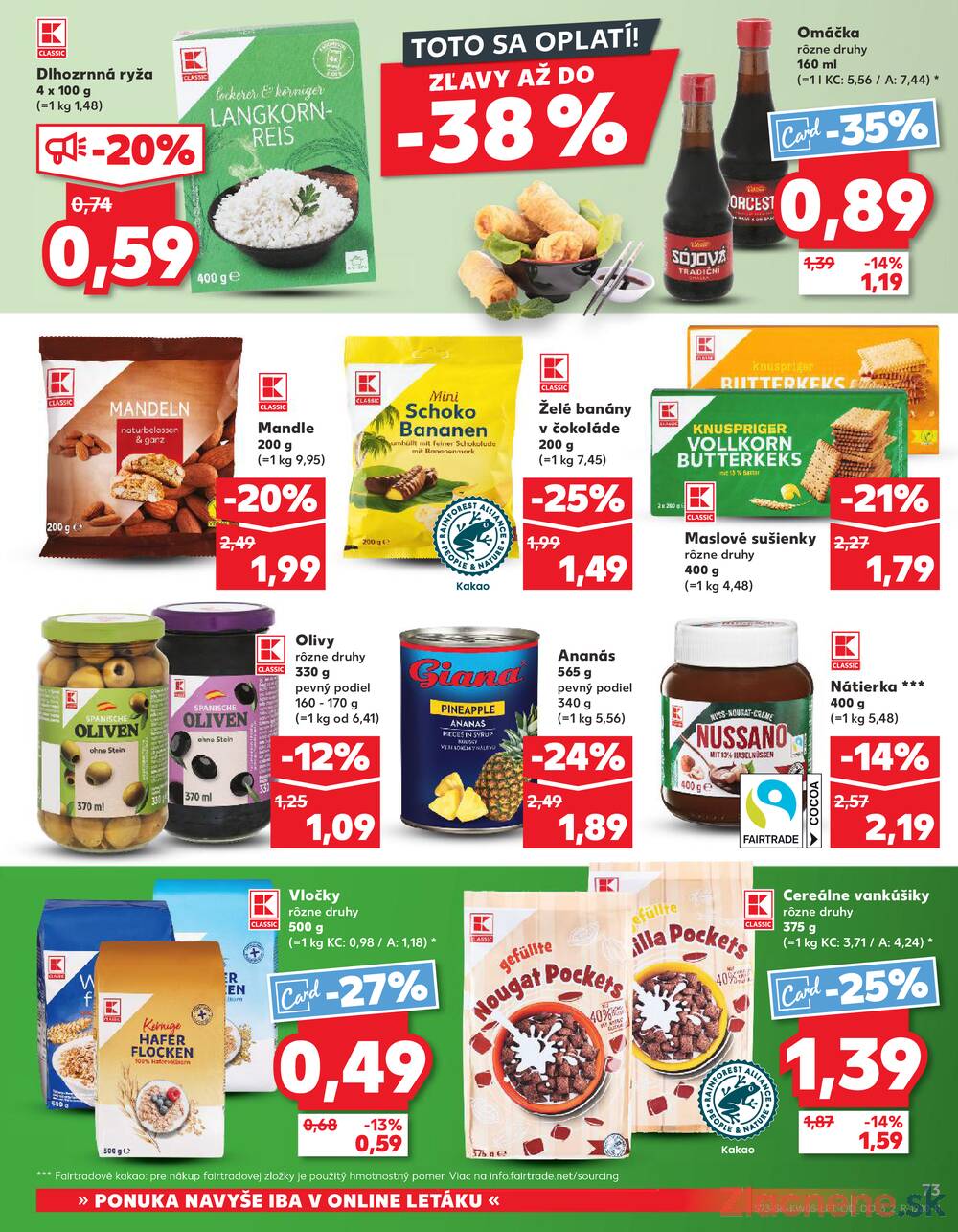 Leták Kaufland - Kaufland 29.1. - 4.2. - Kaufland Bratislava Danubia – Panónska cesta - strana 73