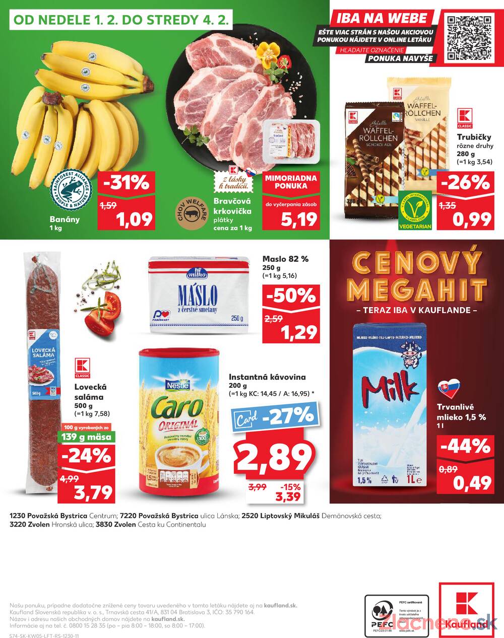 Leták Kaufland - Kaufland 29.1. - 4.2. - Kaufland Považská Bystrica - Centrum - strana 74