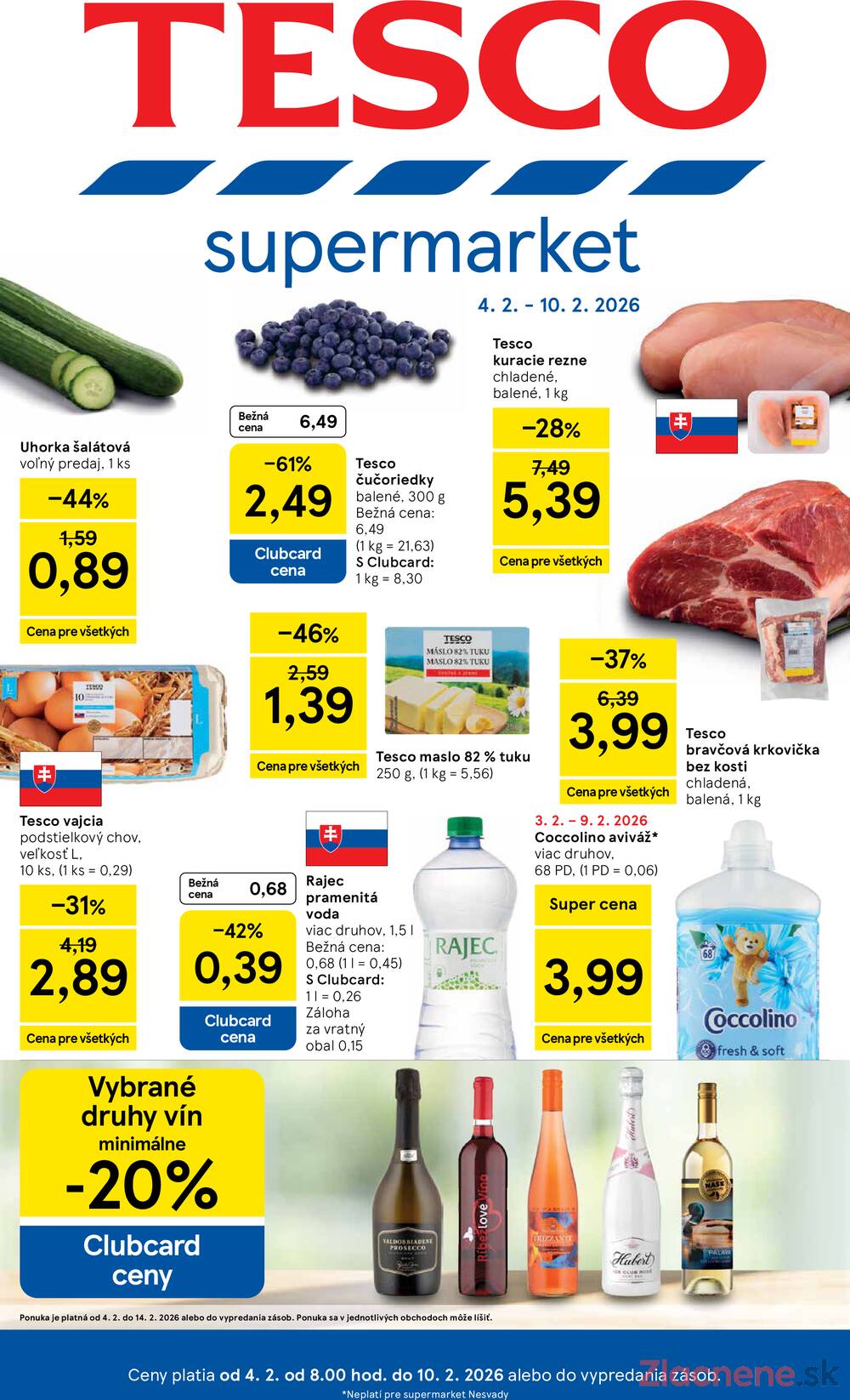 Tesco supermarkety od 4.2. do 10.2.2026