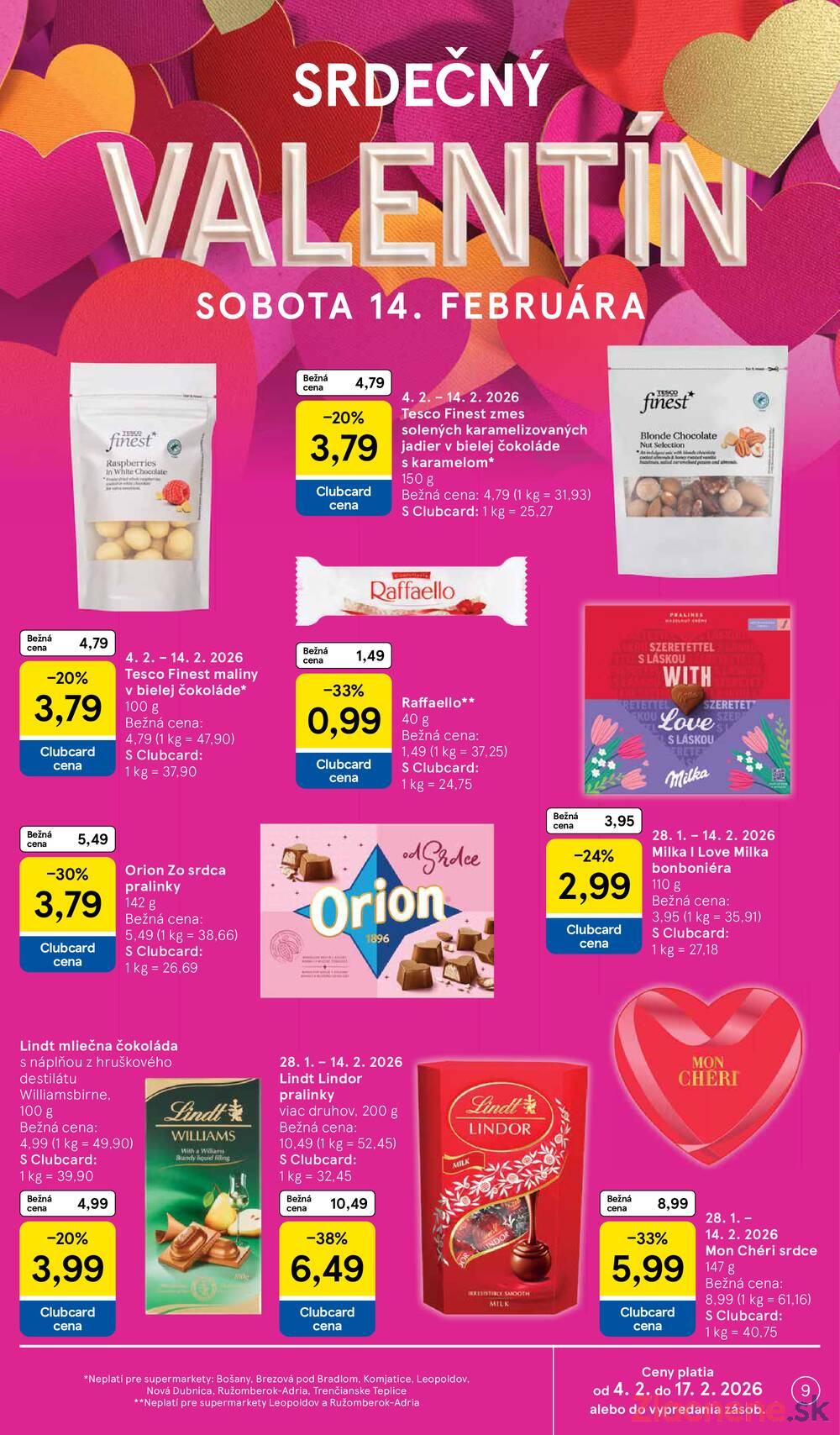 Tesco supermarkety od 4.2. do 10.2.2026