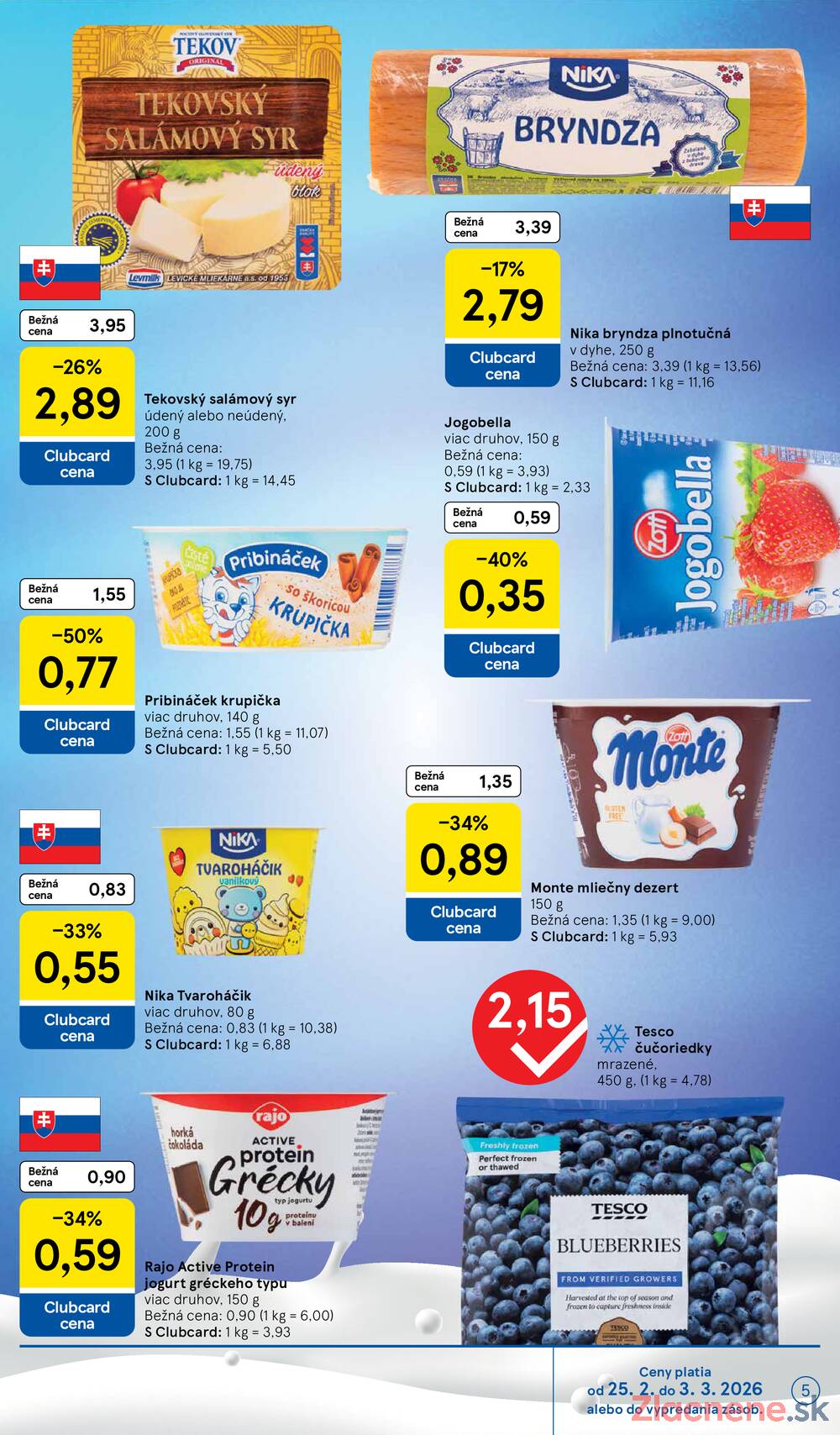 Tesco supermarkety od 25.2. do 3.3.2026