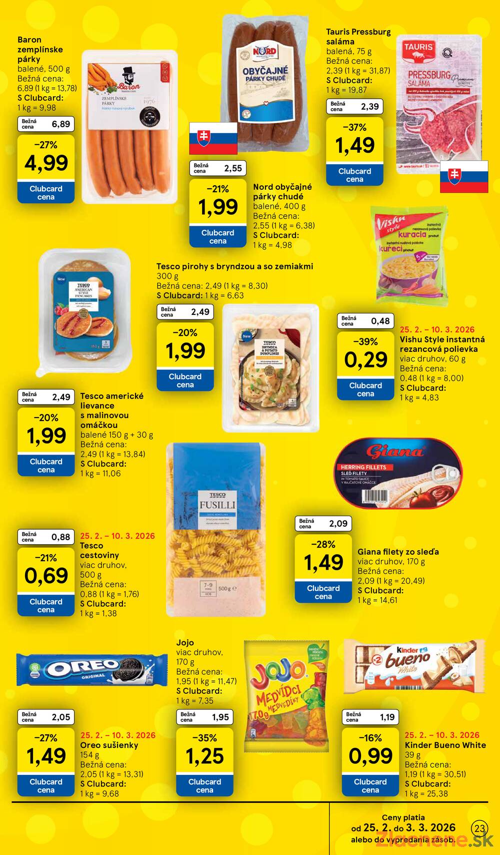 Tesco malé hypermarkety 25.2. - 3.3.