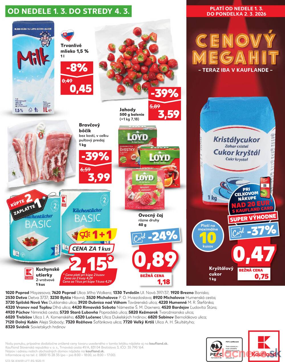 Kaufland 26.2. - 4.3. - Kaufland Spišská Nová Ves