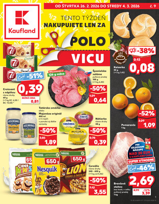 Leták Kaufland 26.2. - 4.3. - Kaufland Ružomberok