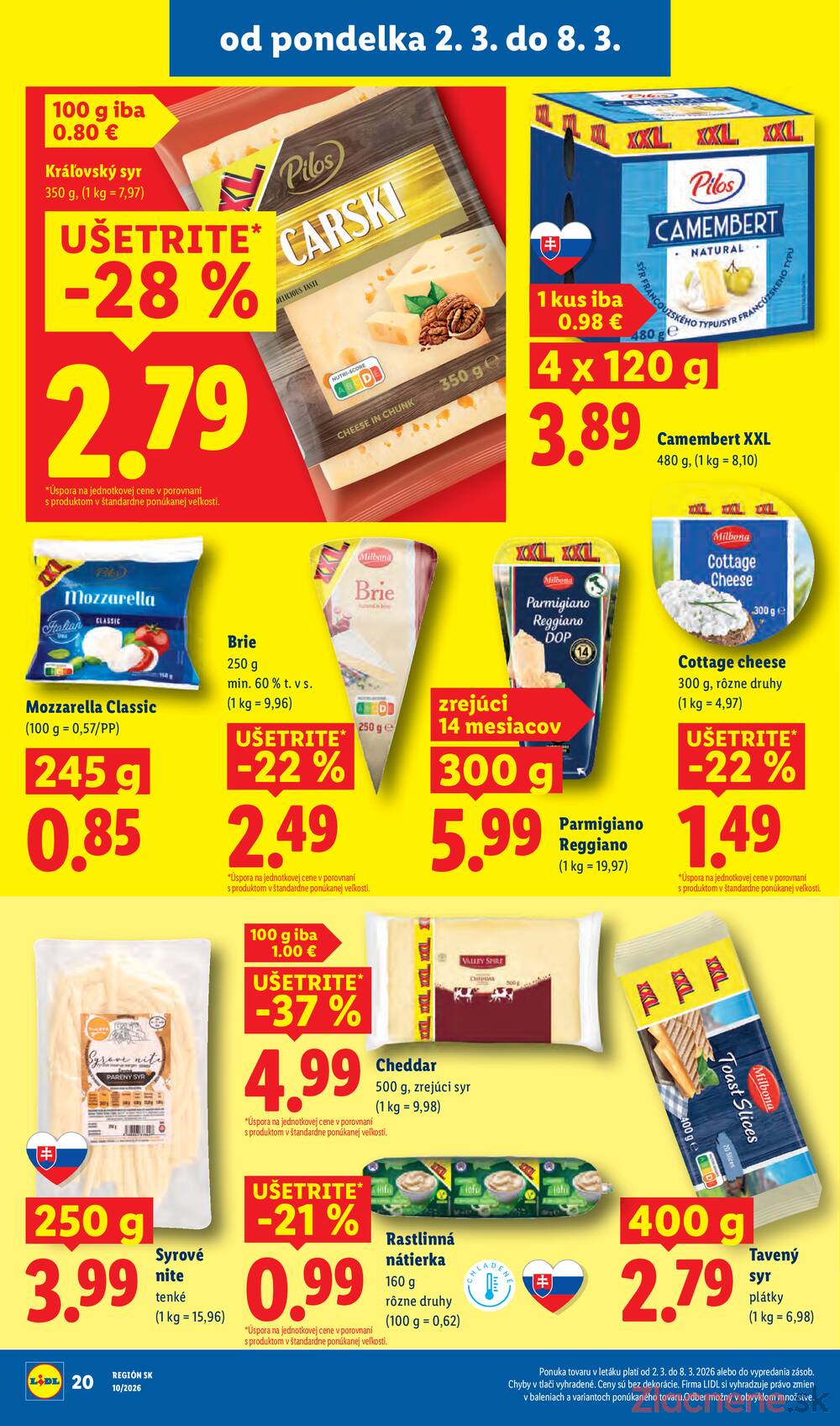 Lidl Pondělok 2.3. - 8.3.