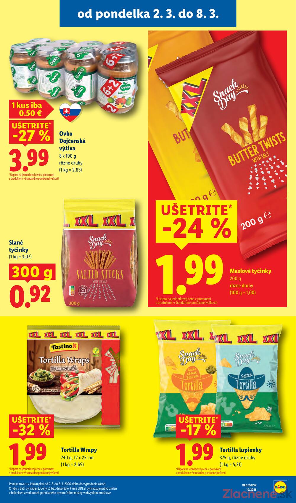 Lidl Pondělok 2.3. - 8.3.