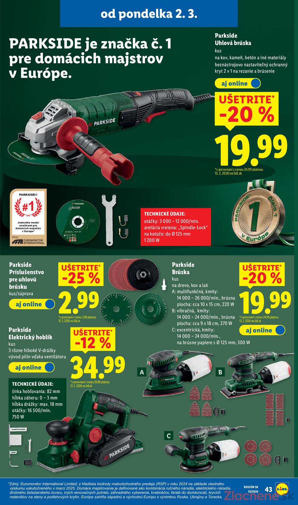 Lidl Pondělok 2.3. - 8.3.