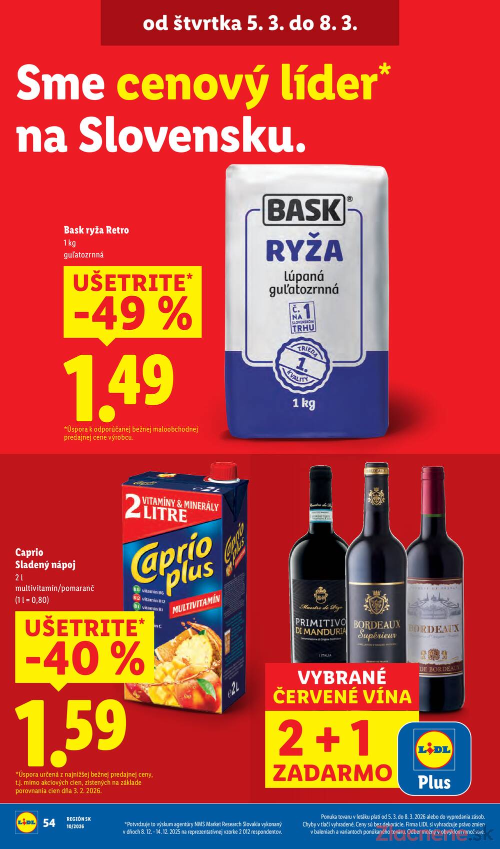 Lidl Pondělok 2.3. - 8.3.