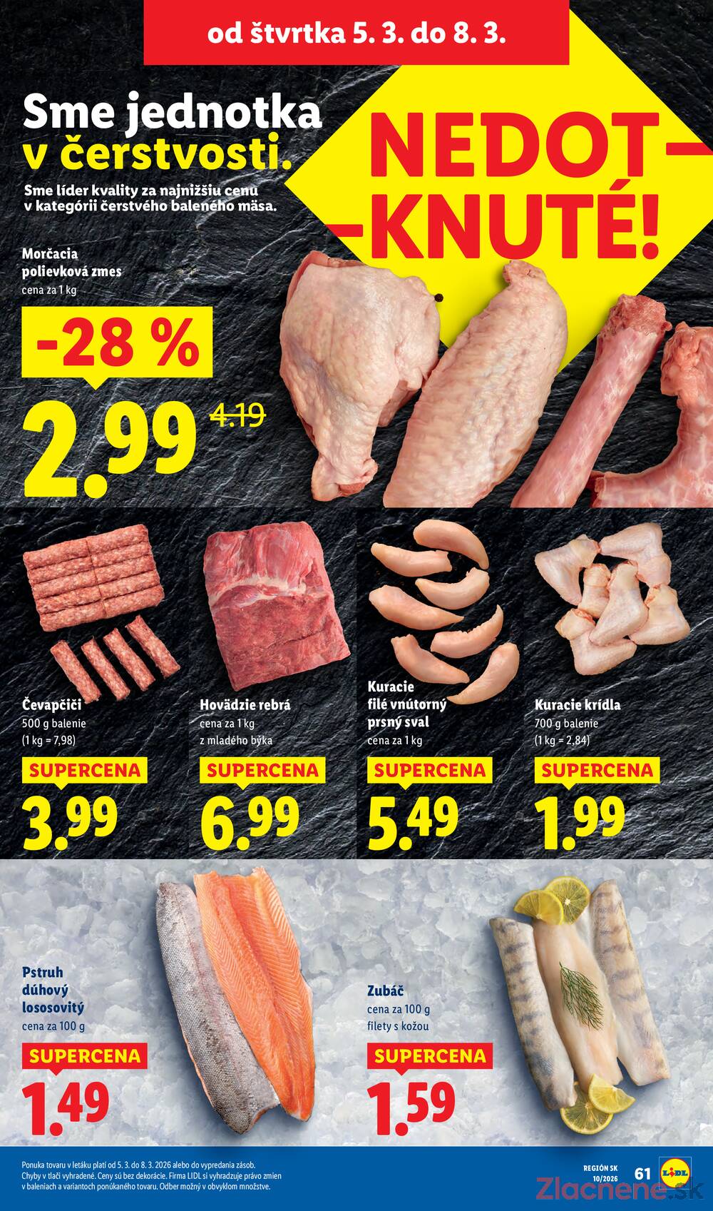 Lidl Pondělok 2.3. - 8.3.