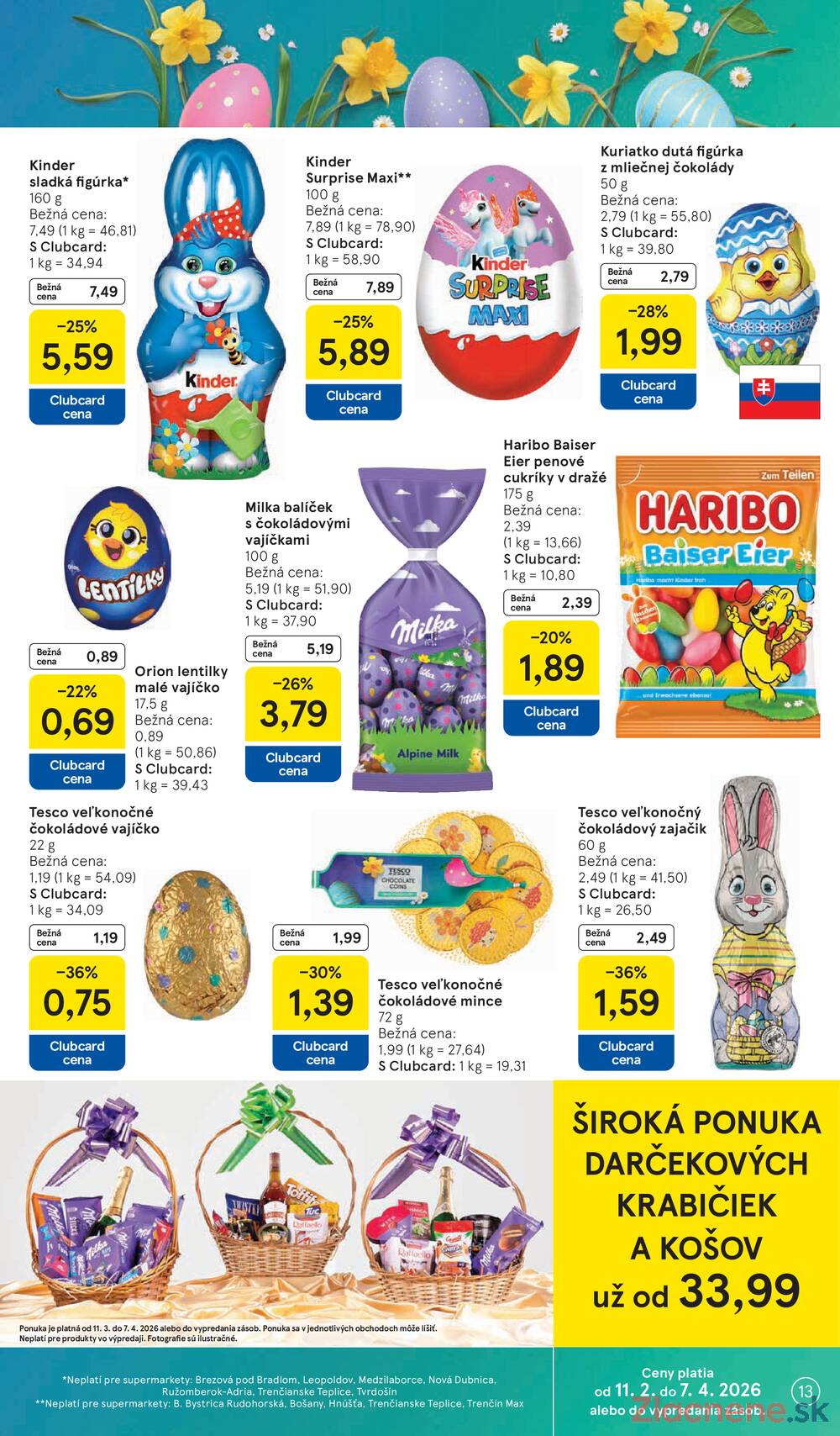 Tesco supermarkety od 11.3. do 17.3.2026