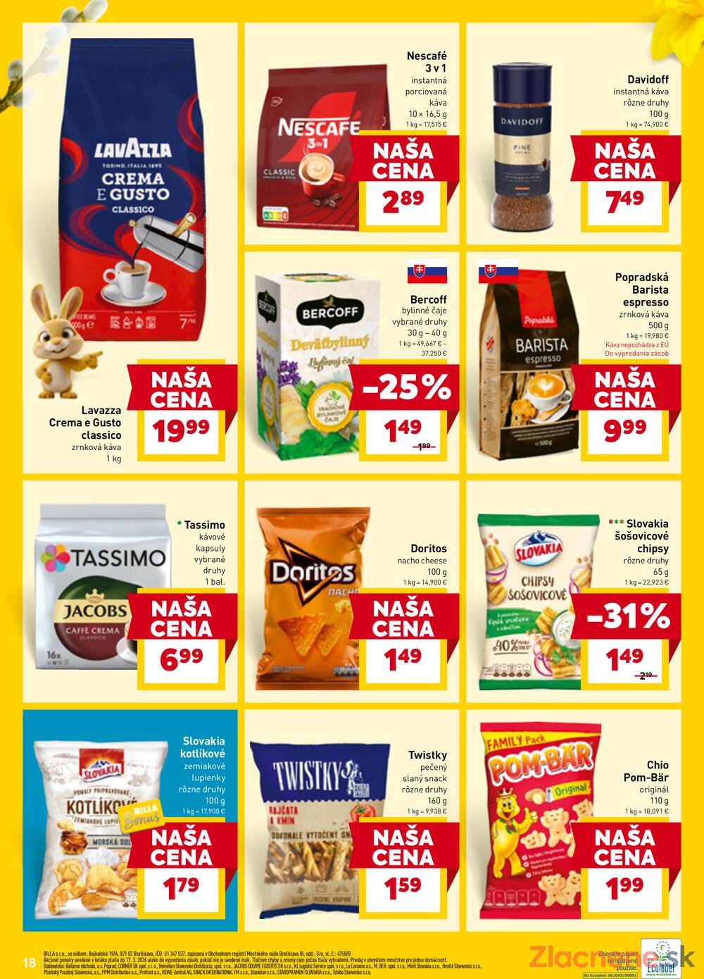 BILLA od 11.3. do 17.3.2026