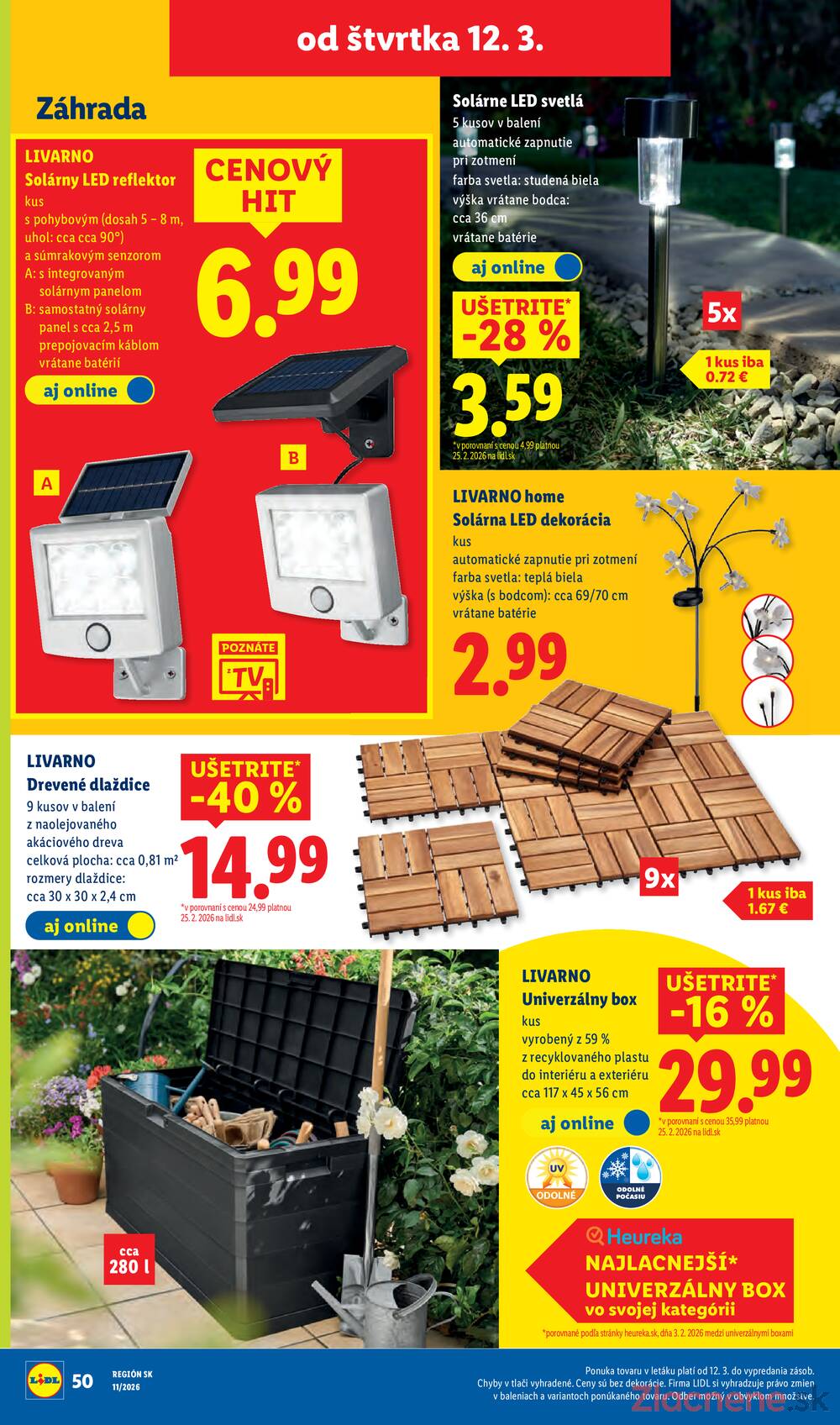 Lidl Štvrtok 12.3. - 15.3.