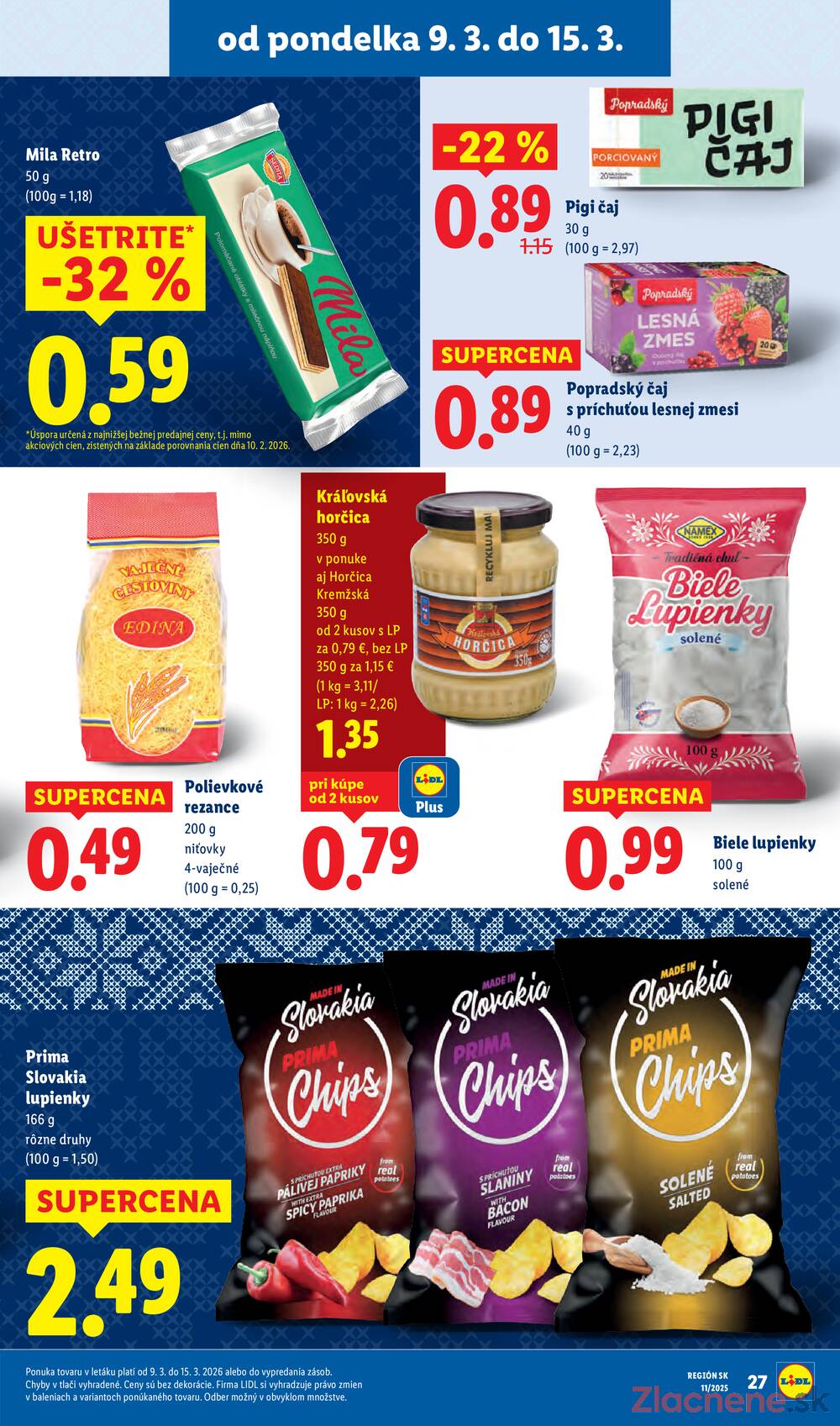 Lidl Štvrtok 12.3. - 15.3.
