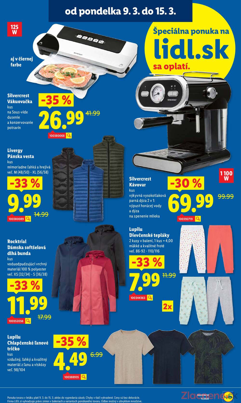 Lidl Štvrtok 12.3. - 15.3.