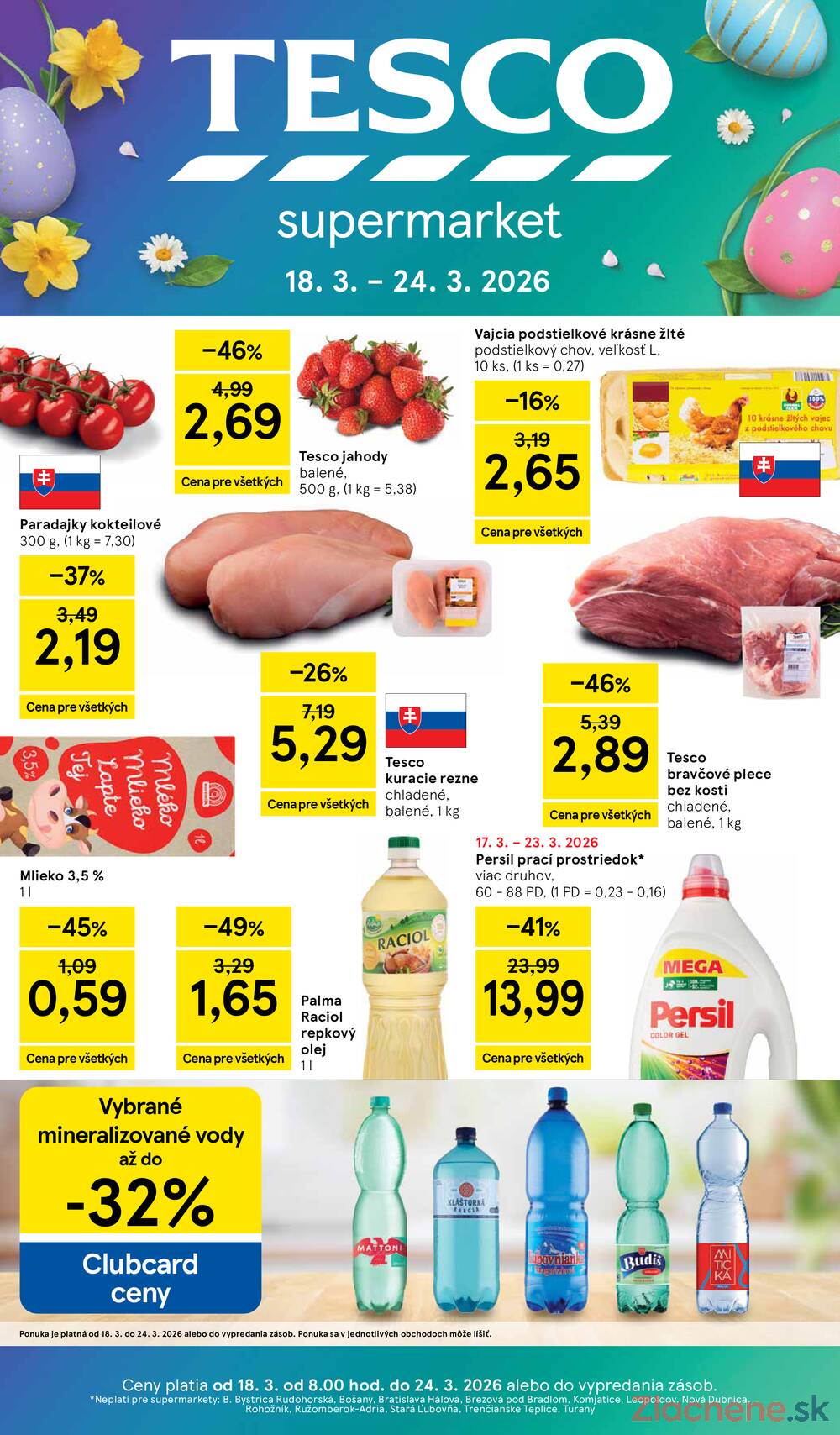 Leták Tesco - Tesco supermarkety od 18.3. do 24.3.2026 - strana 1